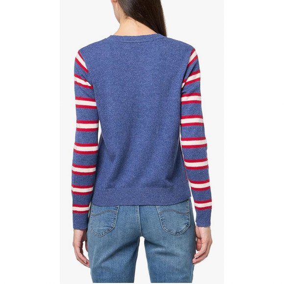 Tommy‎ Hilfiger Sweater Womens Medium Snowflake Crewneck Pullover Wool Blend NEW - Picture 11 of 14